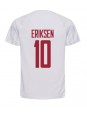 Moški Nogometna dresi replika Danska Christian Eriksen #10 Gostujoči SP 2022 Kratek rokav
